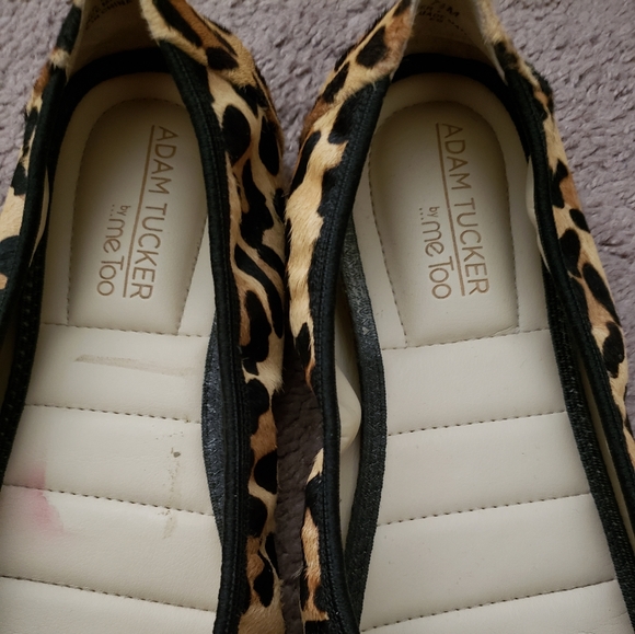 Me Too pony hair leopard comfort flats Sz 7.5 - Picture 2 of 4